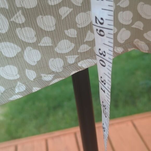 LaChine Classic‎ by Galinda Wang Blouse Button Up Sleeveless Grey White - Picture 6 of 11